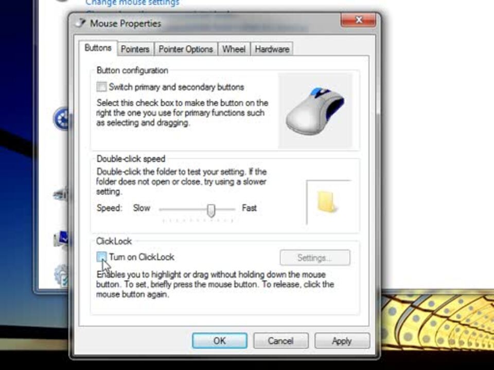 How To Change Mouse Settings for Windows 7
