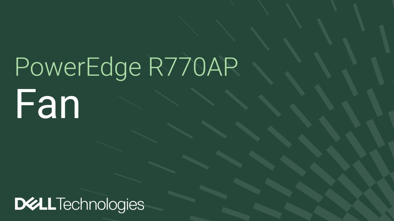 How to replace a fan on a PowerEdge R770AP
