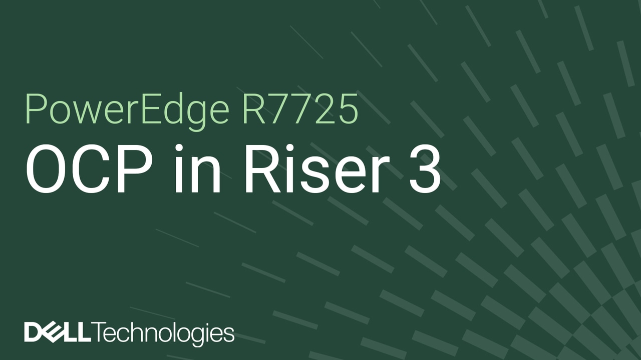 Come sostituire l'OCP nel riser 3 su PowerEdge R7725