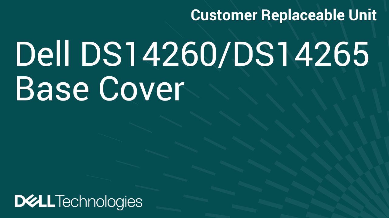 How to Replace Base cover in DS14260/DS14265