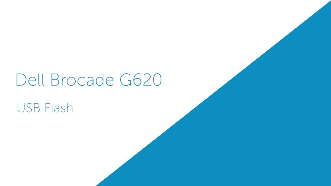 How to insert USB flash port for Brocade G620