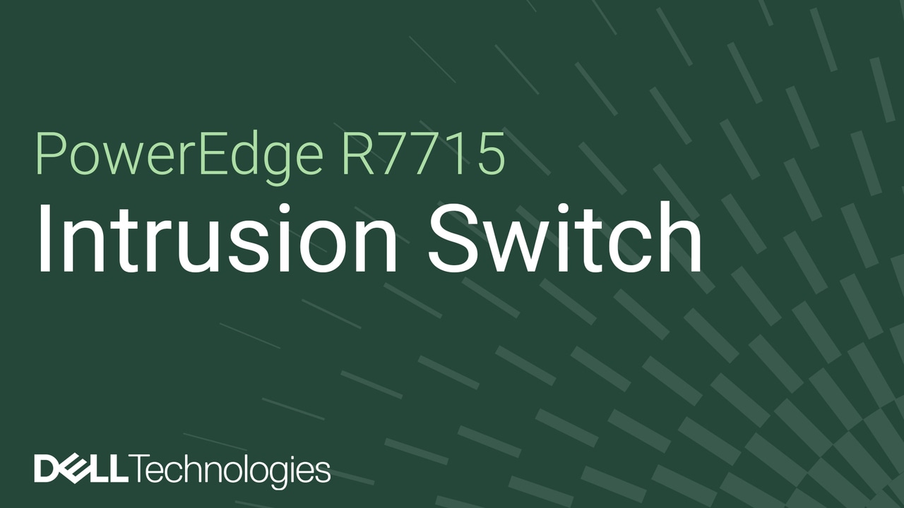 Anleitung zum Ersetzen des Gehäuseeingriffschalters bei einem PowerEdge R7715