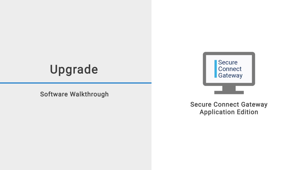 Upgrade SupportAssist Enterprise 2.x to Secure Connect Gateway Application Edition