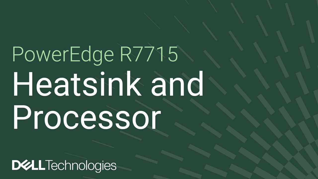 Anleitung zum Austauschen eines Prozessor- und Kühlkörpermoduls bei einem PowerEdge R7715