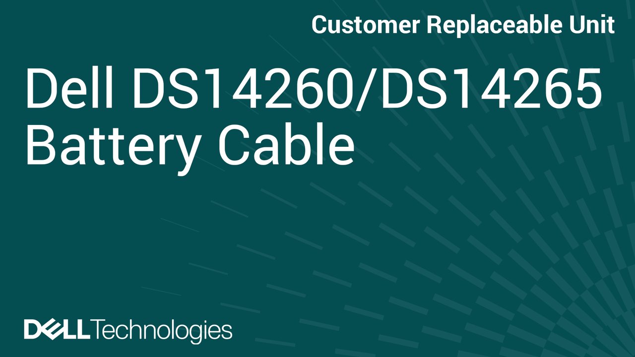 How to Replace Battery cable in DS14260/DS14265