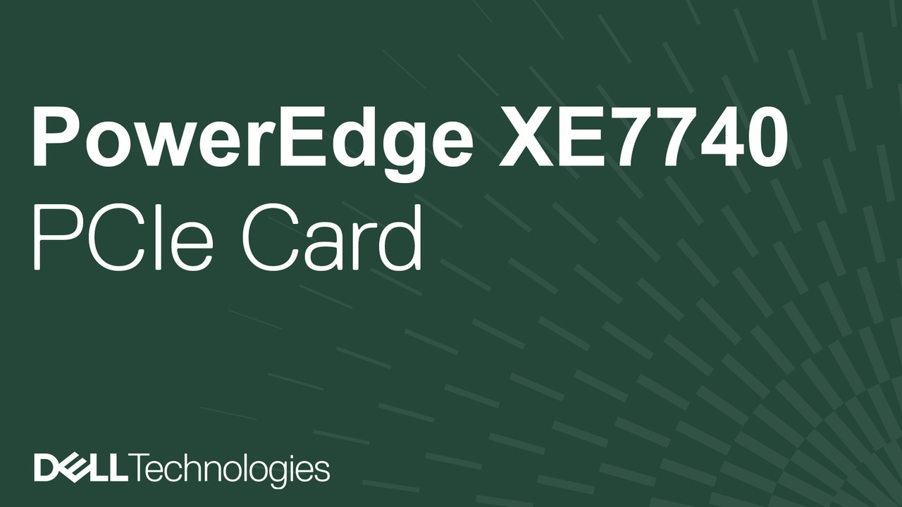 How to replace the PCIe on a PowerEdge XE7740