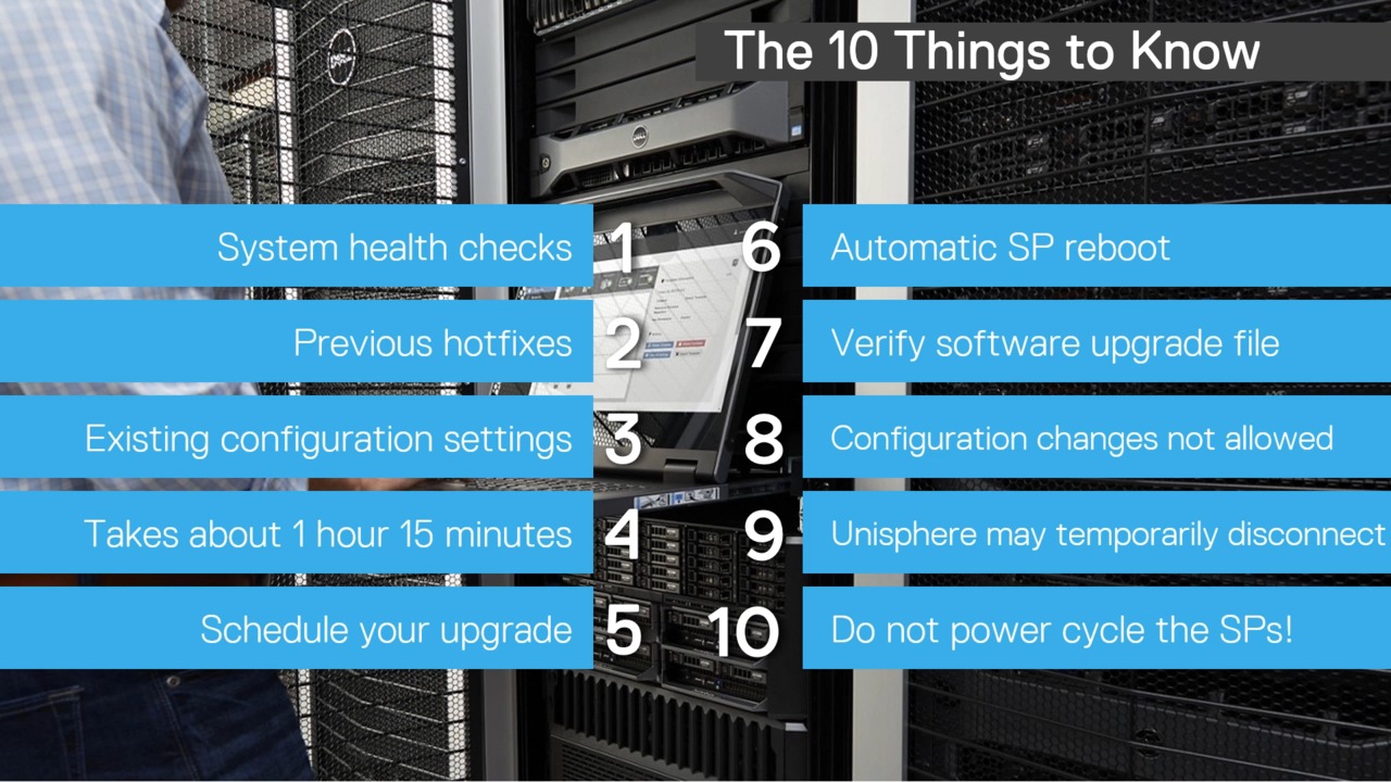 How to Upgrade Dell EMC Unity Software