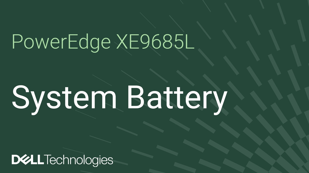 Comment remplacer la batterie du système sur un XE9685L PowerEdge