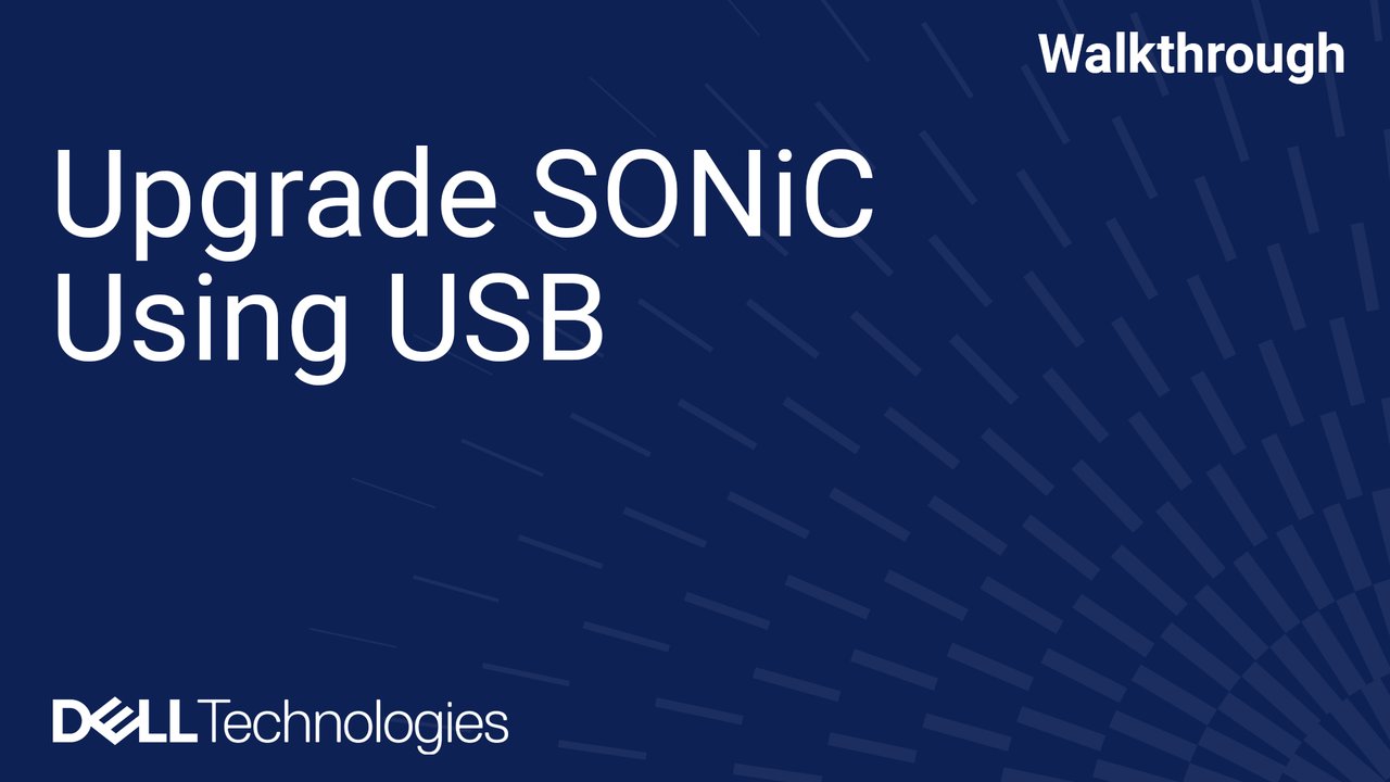 Update SONiC Using USB