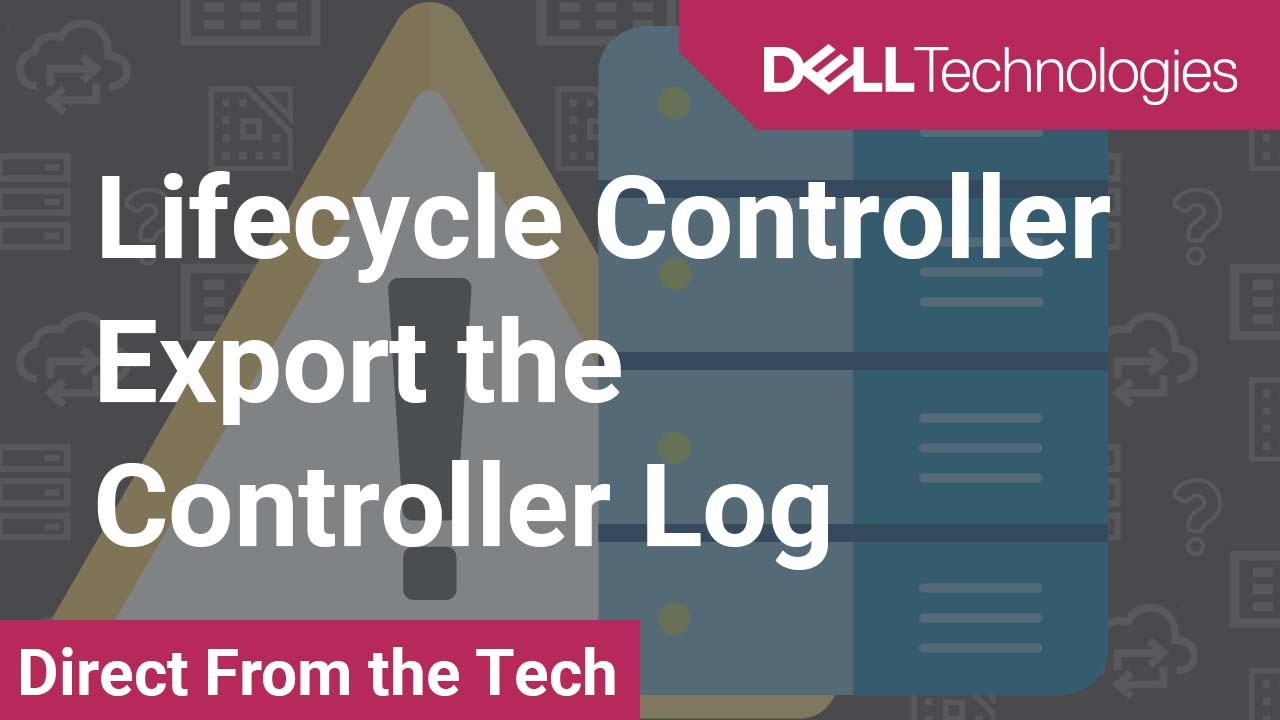 How to export Lifecycle Controller logs within the GUI of a Dell EMC for PowerEdge Server