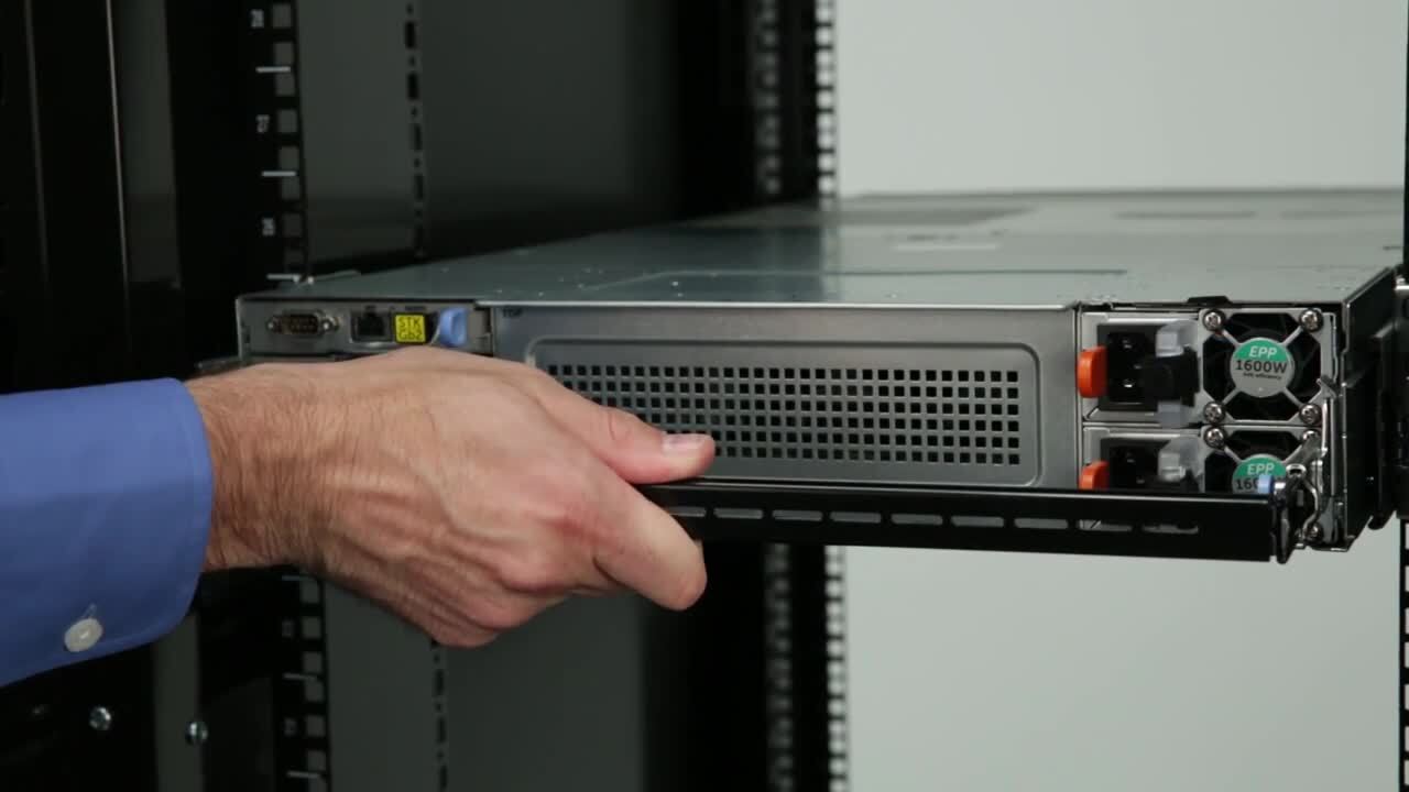 How To Install the Strain Relief Bar for PowerEdge FX2