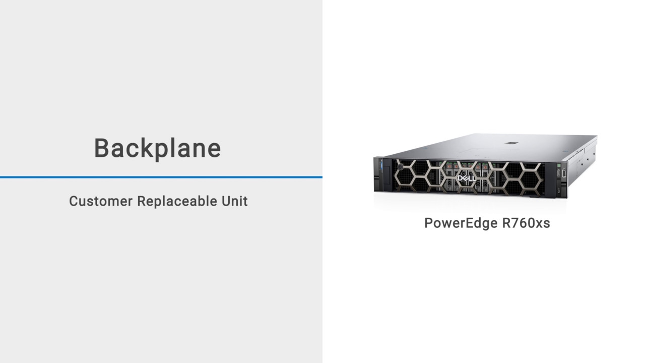 How to Replace Backplane for PowerEdge R760xs