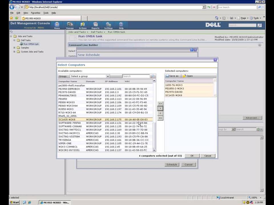 Dell Management Console Advanced Tasks