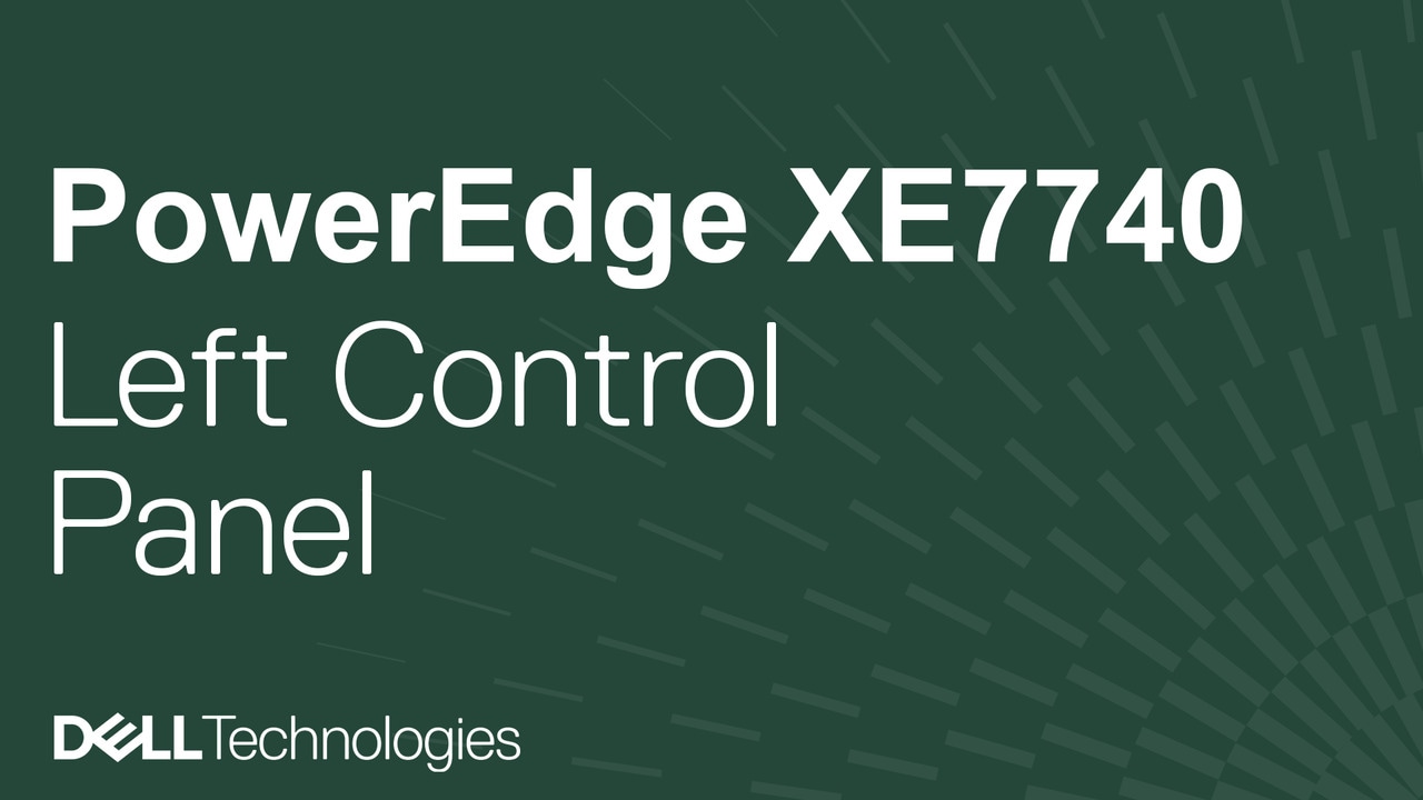 How to replace the left control panel on a PowerEdge XE7740