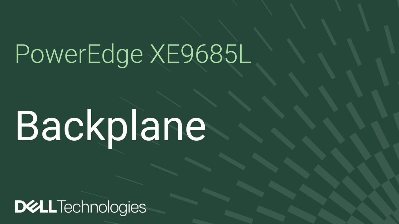 Remplacement du fond de panier sur un XE9685L PowerEdge