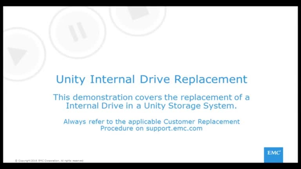 How to replace Internal Hard Drive for Unity