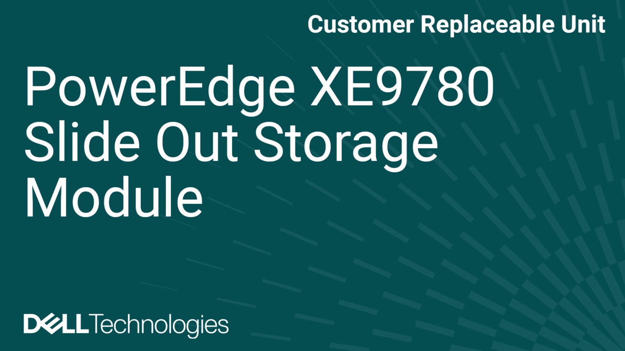 Anleitung zum Austauschen des Storage-Moduls im XE9780