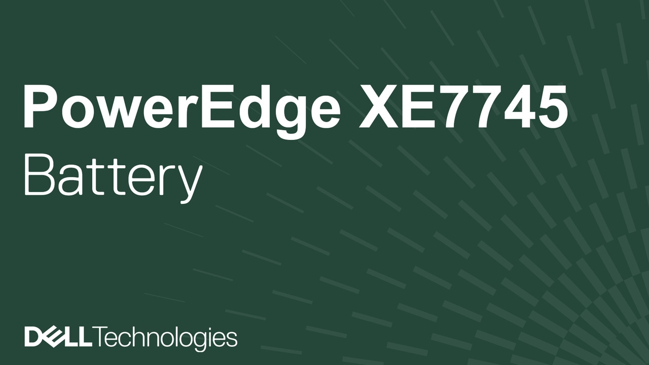 How to replace the system battery on a PowerEdge XE7745