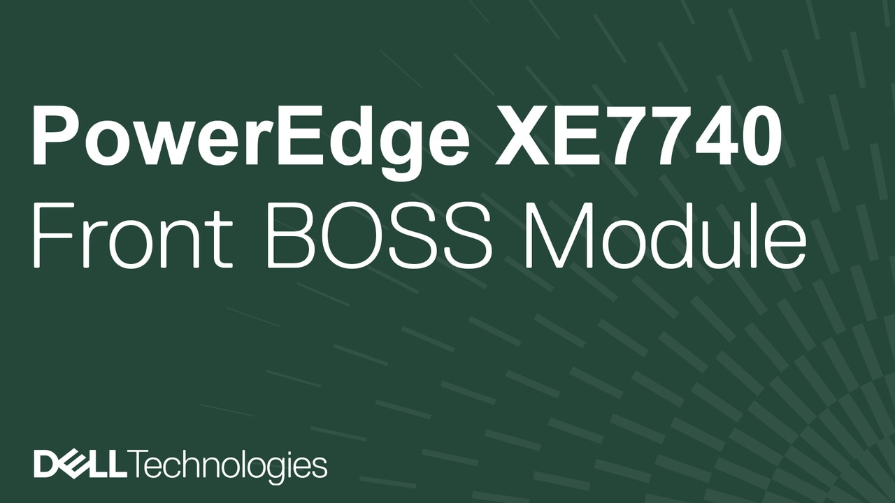 How to replace the BOSS module on a PowerEdge XE7740