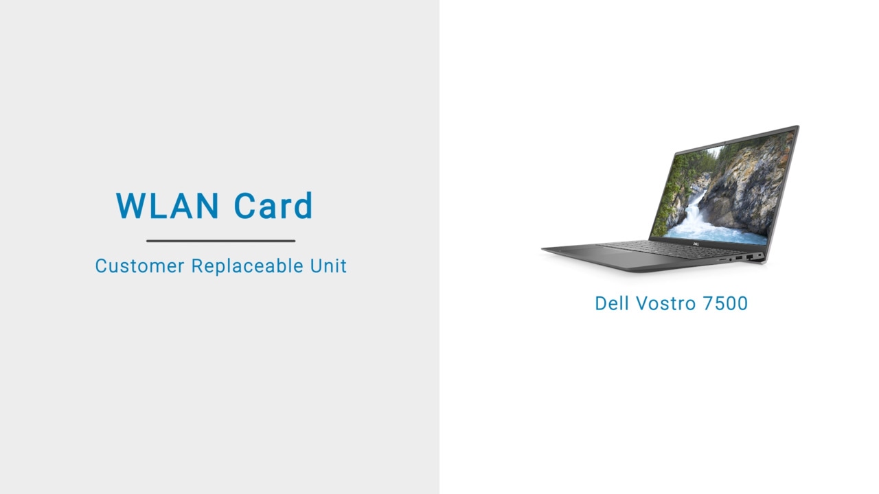 How to replace the WLAN for Dell Vostro 7500