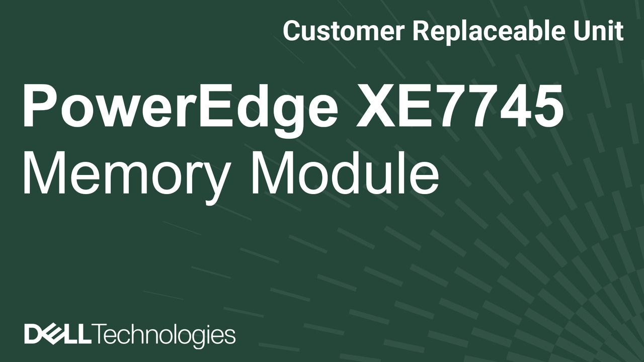 如何在 PowerEdge XE7745 上更換記憶體模組