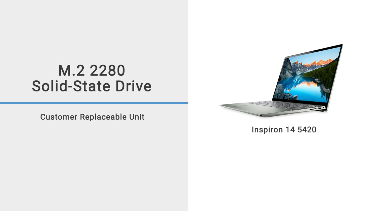 How to replace the M.2 2280 solid-state drive for Inspiron 5420