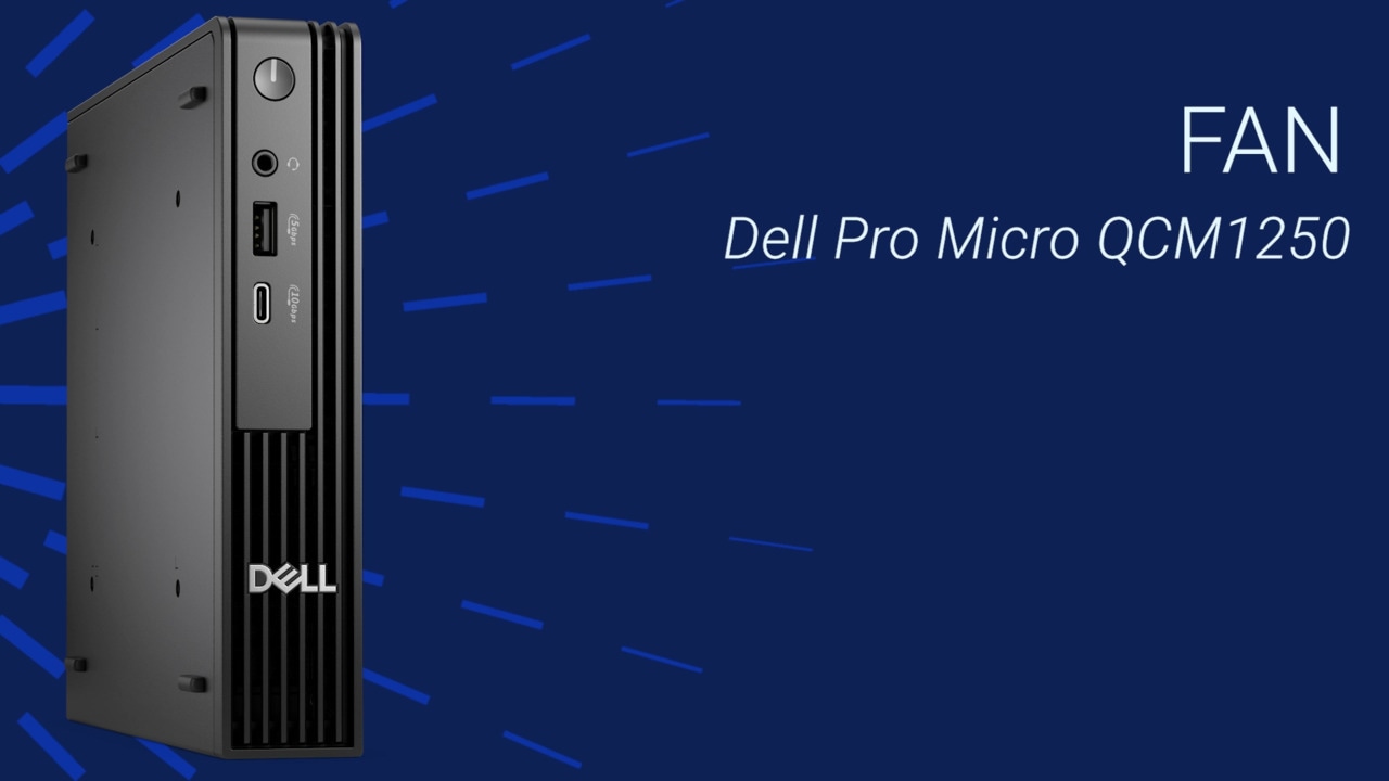 Dell Pro Micro QCM1250のファンを交換する方法