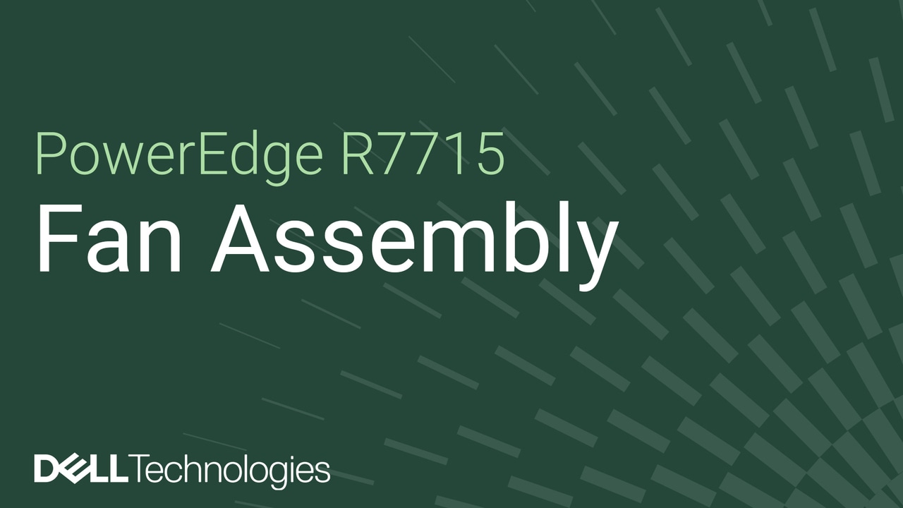Anleitung zum Austauschen der Lüfterkäfigbaugruppe bei einem PowerEdge R7715