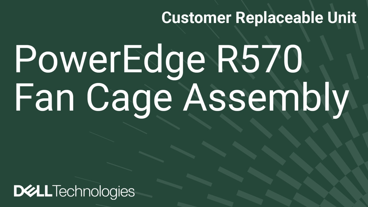 Come sostituire il gruppo gabbia della ventola su PowerEdge R570