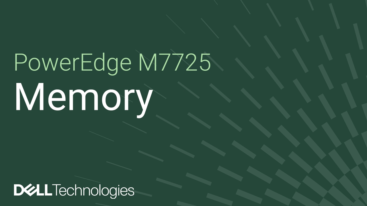 Замена модуля памяти в системе PowerEdge M7725