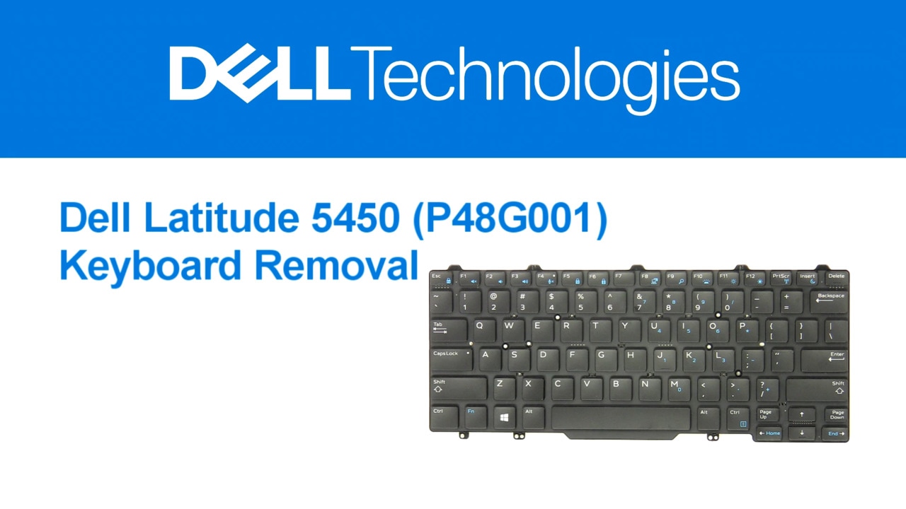 How to Remove a Keyboard for the Latitude 5450
