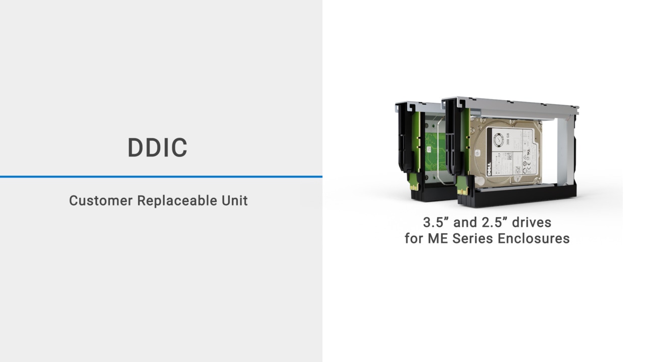 How to replace a DDIC in an ME4 Series 5U enclosure