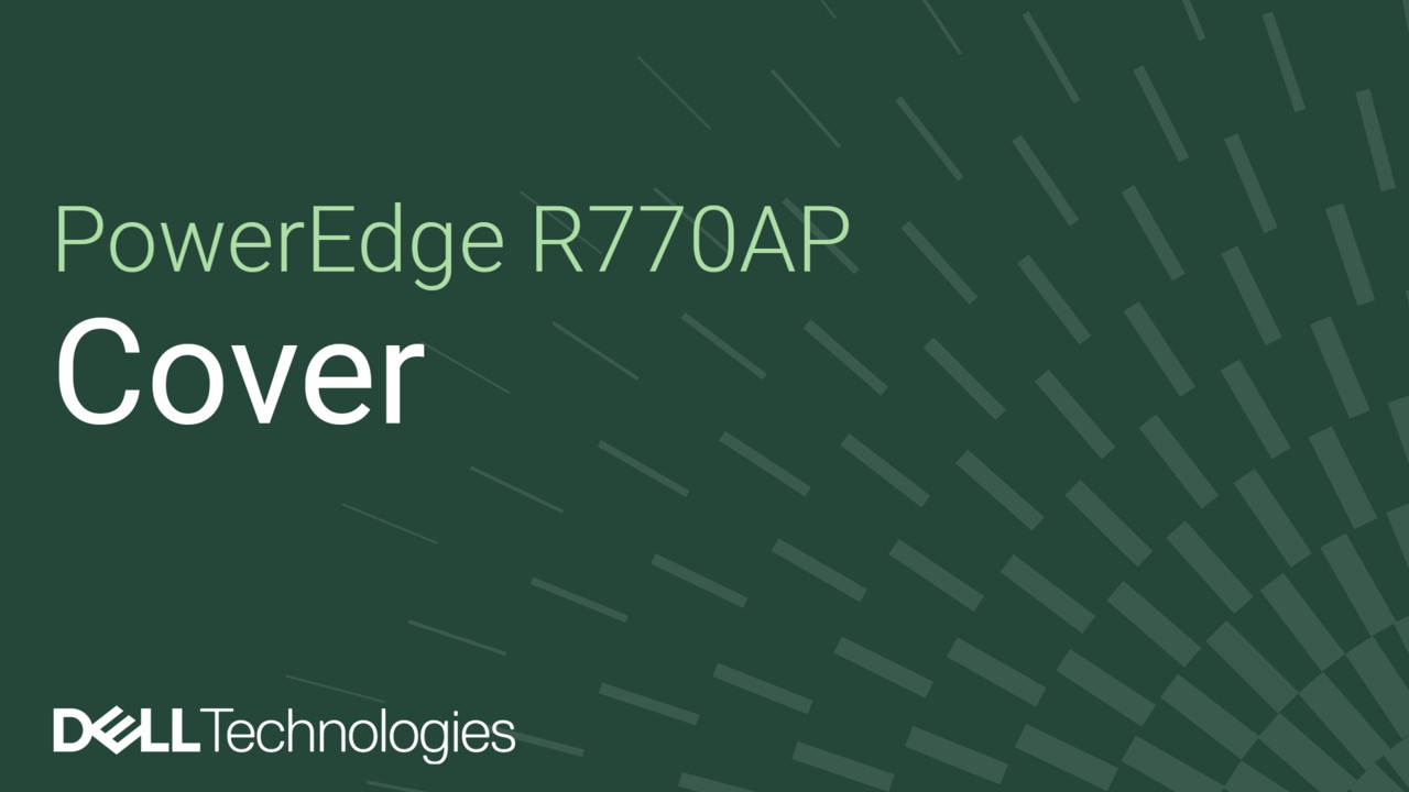 How to replace the cover on a PowerEdge R770AP