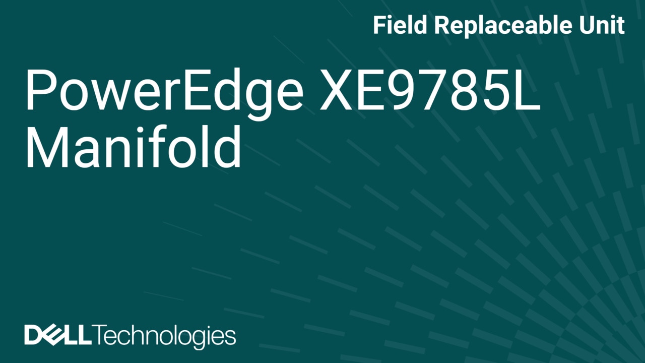 How to Replace Manifold in XE9785L