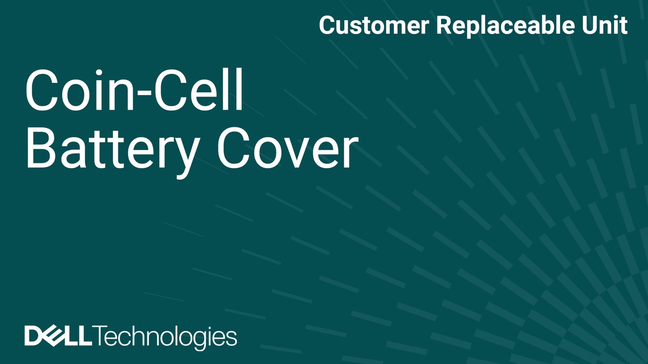 How to Replace the Coin-Cell Battery Cover on a Dell Tower DT1266