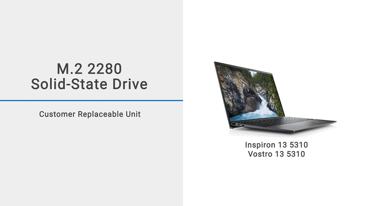 How to replace M.2 2280 solid-state drive on Inspiron/Vostro 13 5310
