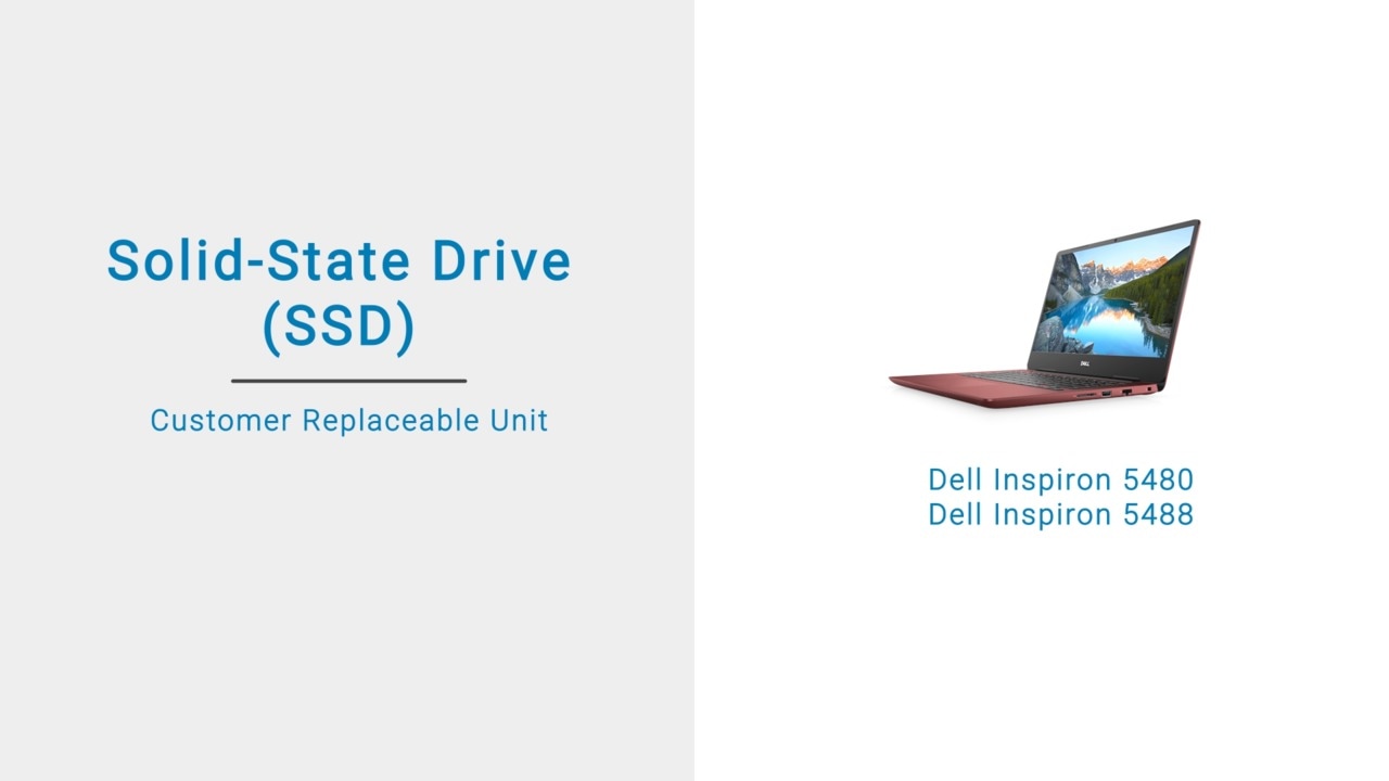 How to Remove an Inspiron 5480, 5488 Solid State Drive