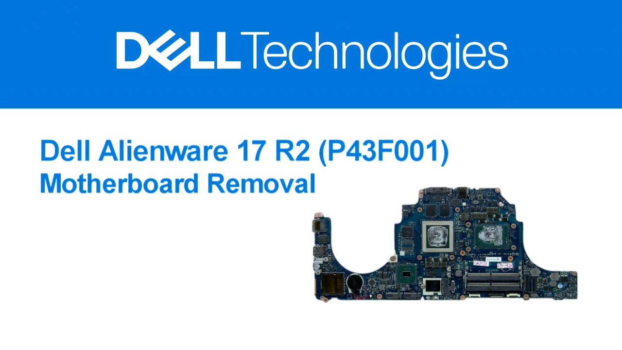 How to Remove the Motherboard on Alienware 17 R2