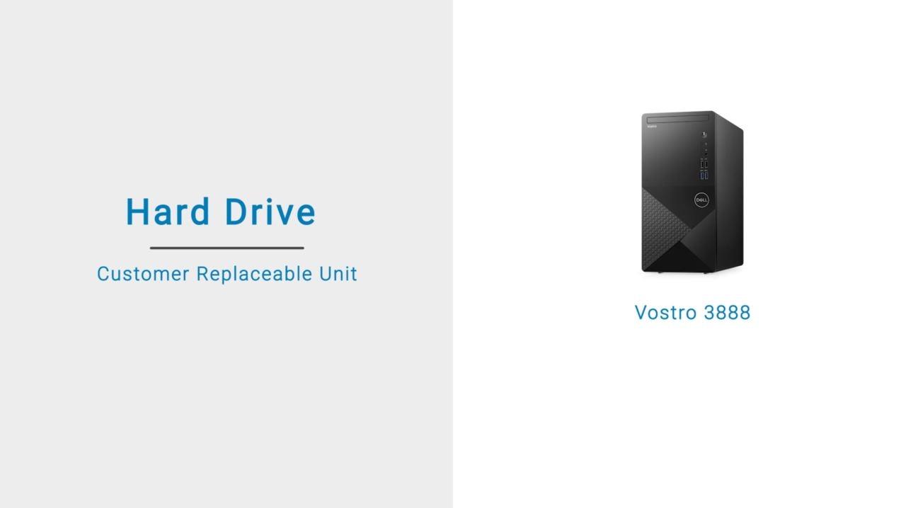 How to replace the hard drive on Vostro 3888