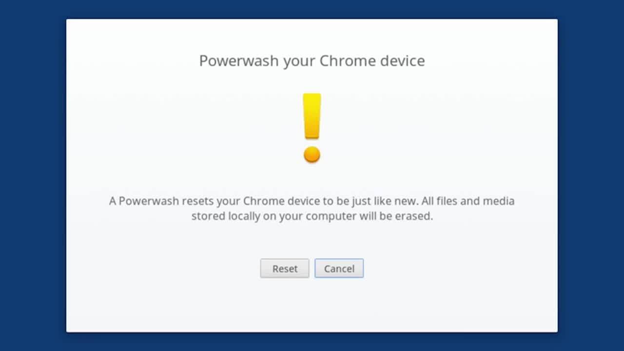 How to Powerwash your Chrome Device