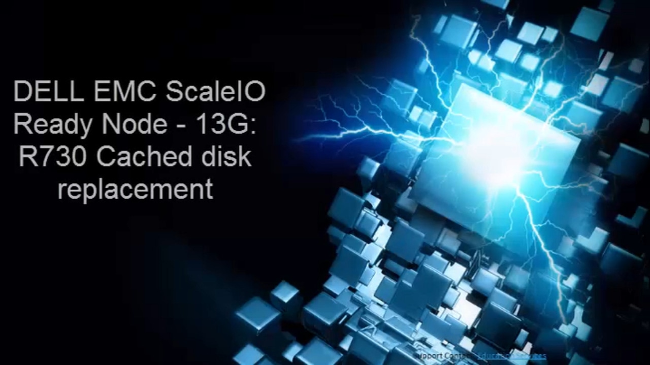 Så byter du ScaleIO för 13G R730-cachedisk