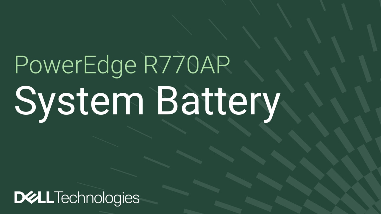 How to replace the system battery on a PowerEdge R770AP