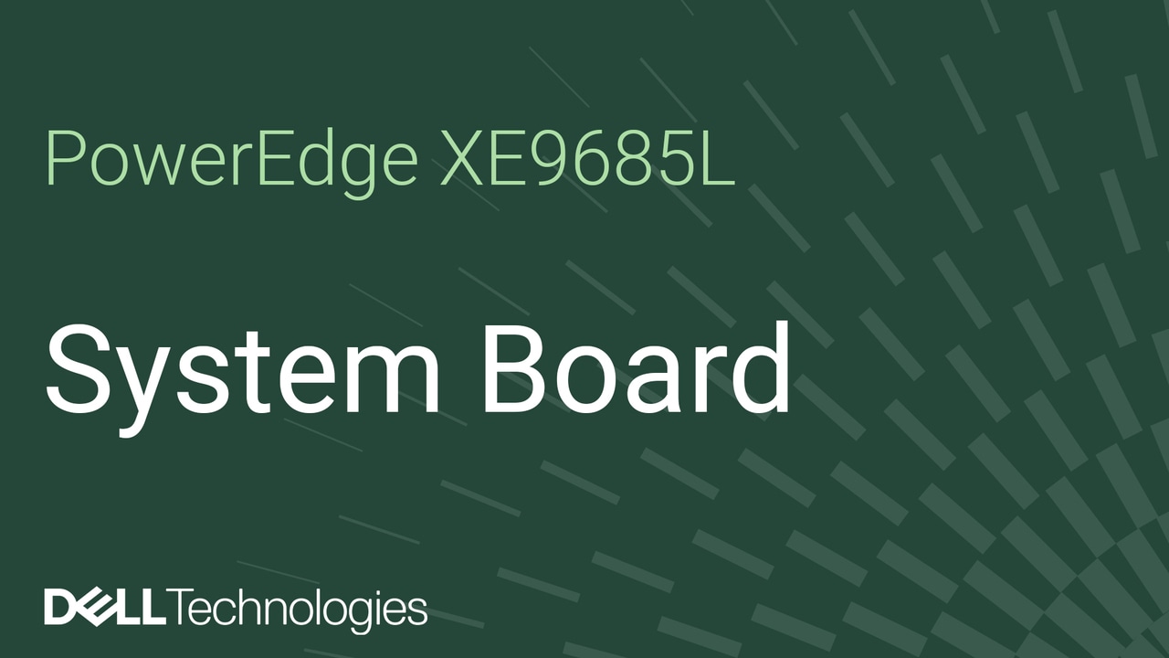 Remplacement de la carte système sur un XE9685L PowerEdge