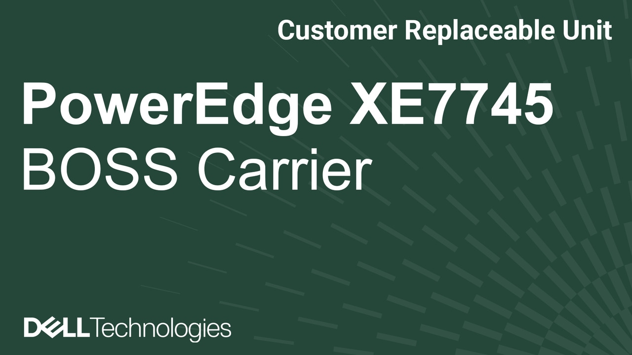 如何在 PowerEdge XE7745 上更換 BOSS 承載器