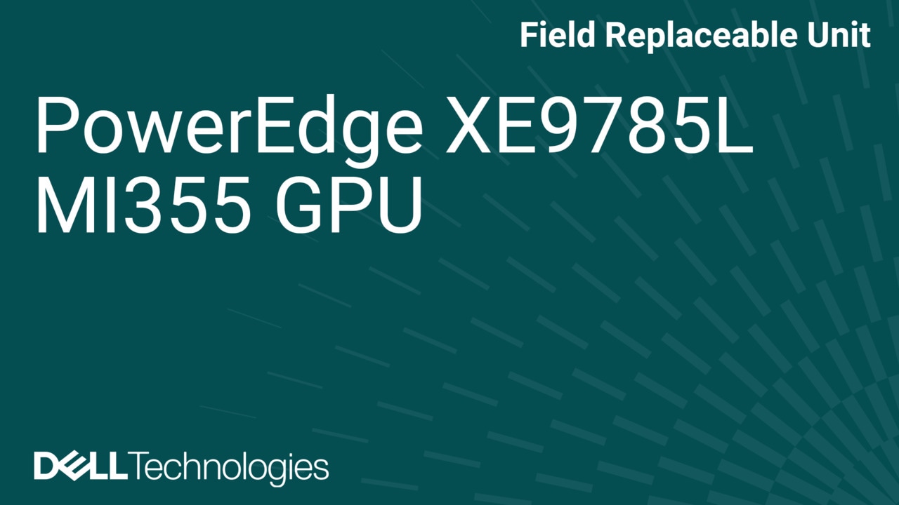 Cómo reemplazar la GPU MI355 en XE9785L
