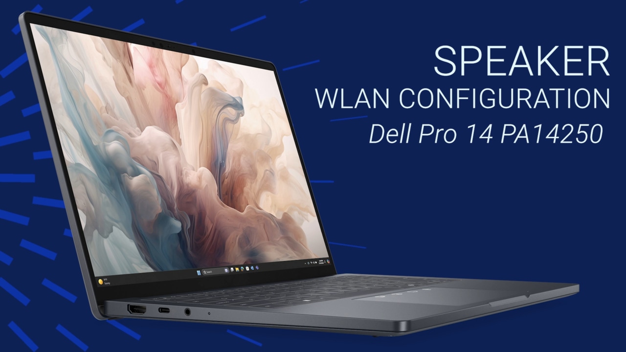 Come sostituire l'altoparlante con configurazione WLAN su Dell Pro 14 PA14250