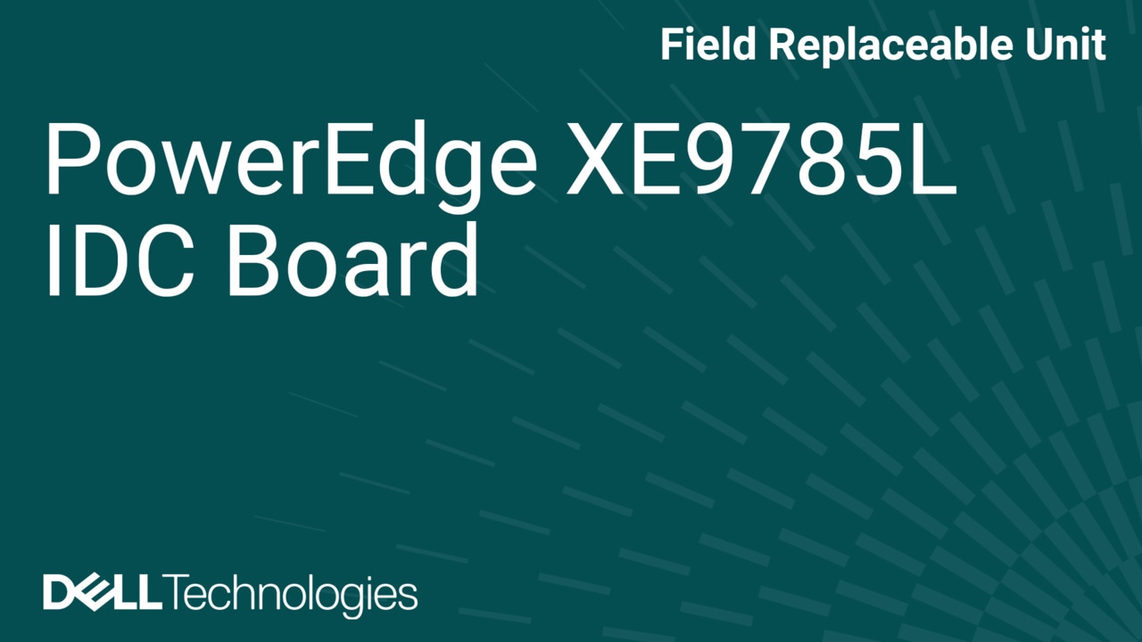 How to Replace IDC board in XE9785L