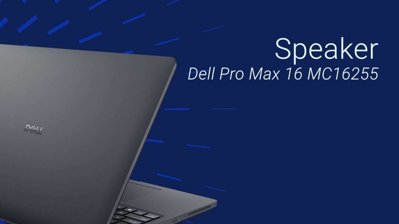 How to Replace Speakers on Dell Pro Max 16 MC16255