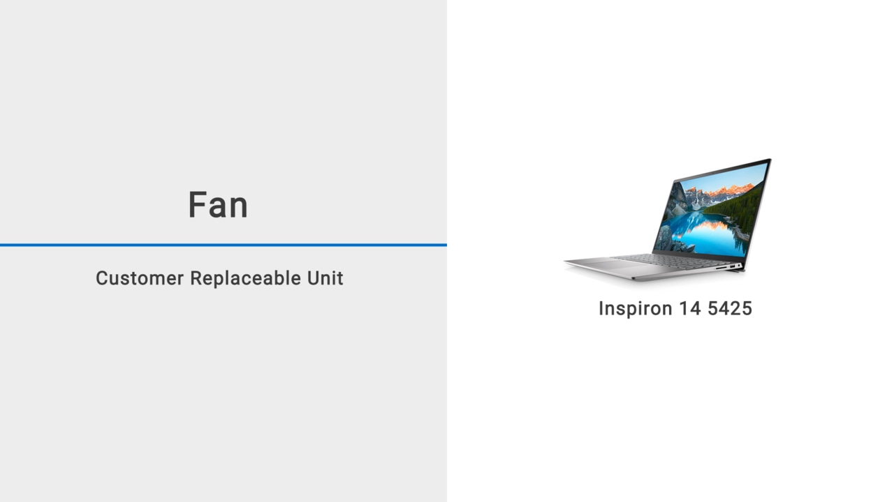 How to replace the fan for Inspiron 5425