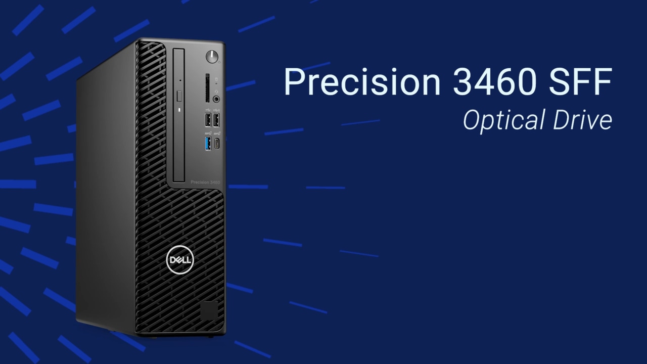 Anleitung zum Ersetzen des optischen Laufwerks beim Precision 3460 SFF